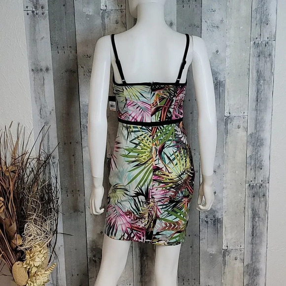 Guess Scuba Tropical Spaghetti Straps Mini Dress - Picture 6 of 12